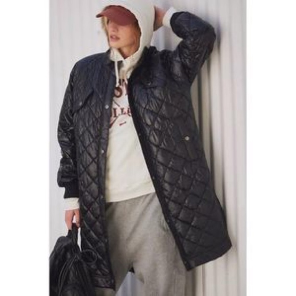 NWOT Free People Forest Vibes Midi Puffer Jacket
